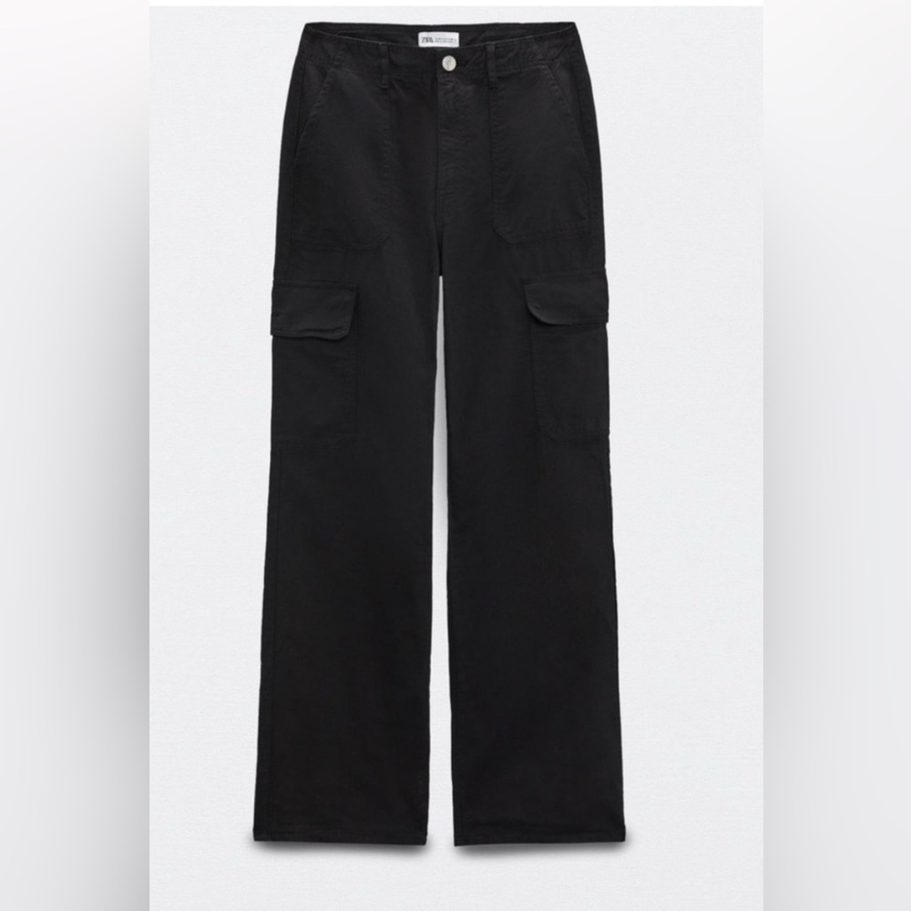 Zara NWT black cargo pants